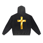 Jubilore "Jesus Is LORD" Vintage Washed Gradient Fleece Hoodie