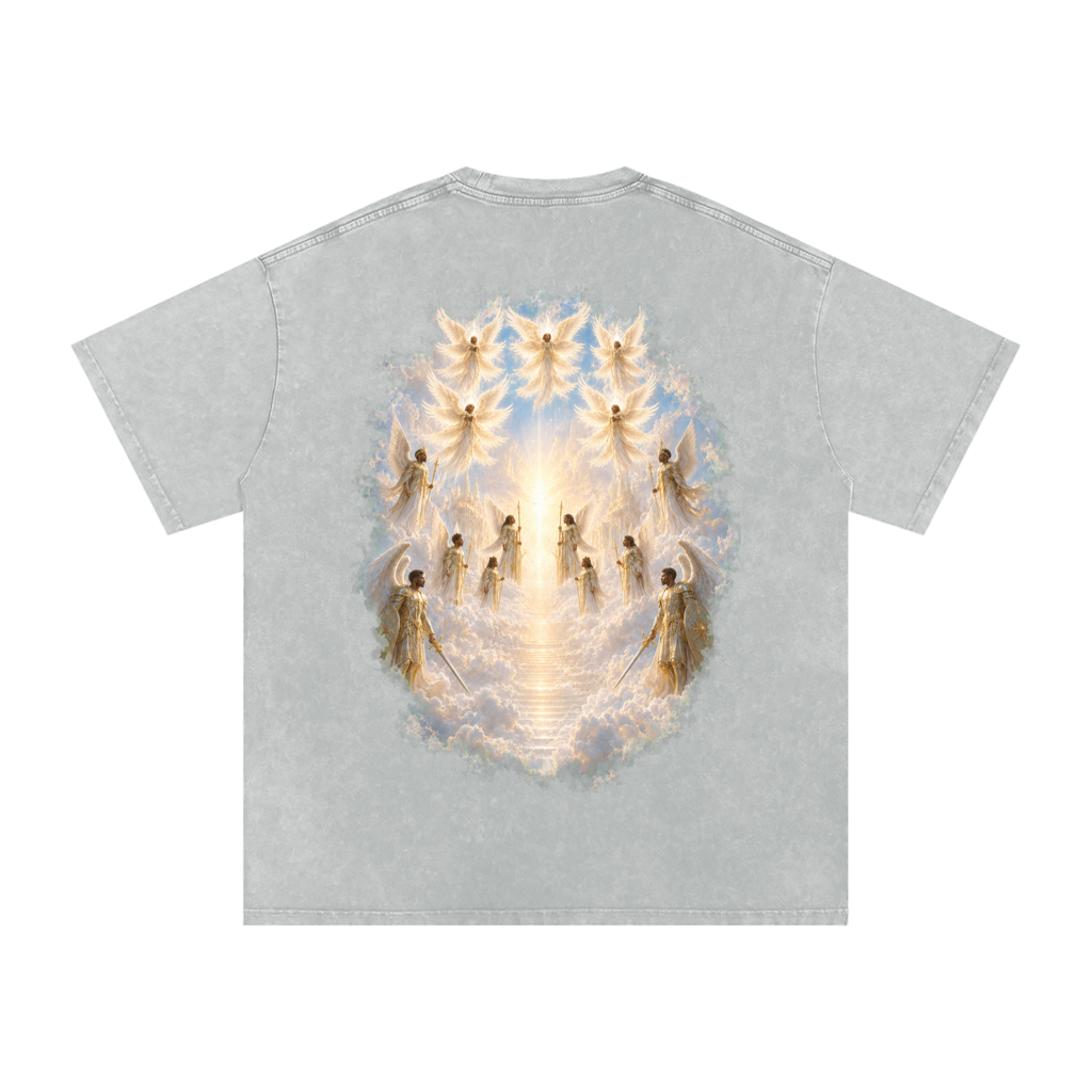 Jubilore Snow Washed Oversized Cotton T-Shirt