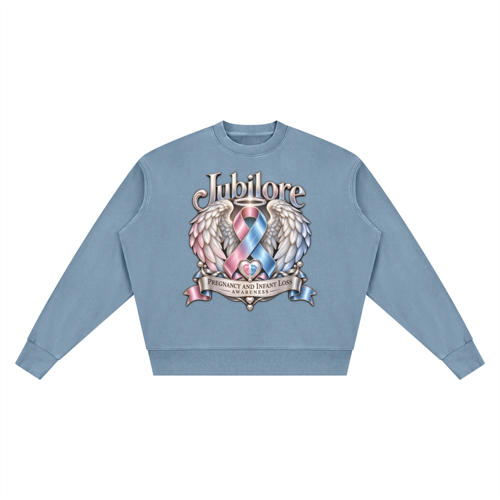 Jubilore "PILA" Unisex Vintage Wash Crewneck Sweatshirt