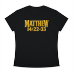 Jubiloré "Jesus Walks On Water" Women's Slim Fit Crewneck T-Shirt