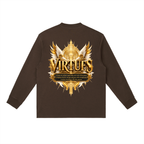 Jubilore "Virtues" Essential Crewneck Long-Sleeve T-Shirt