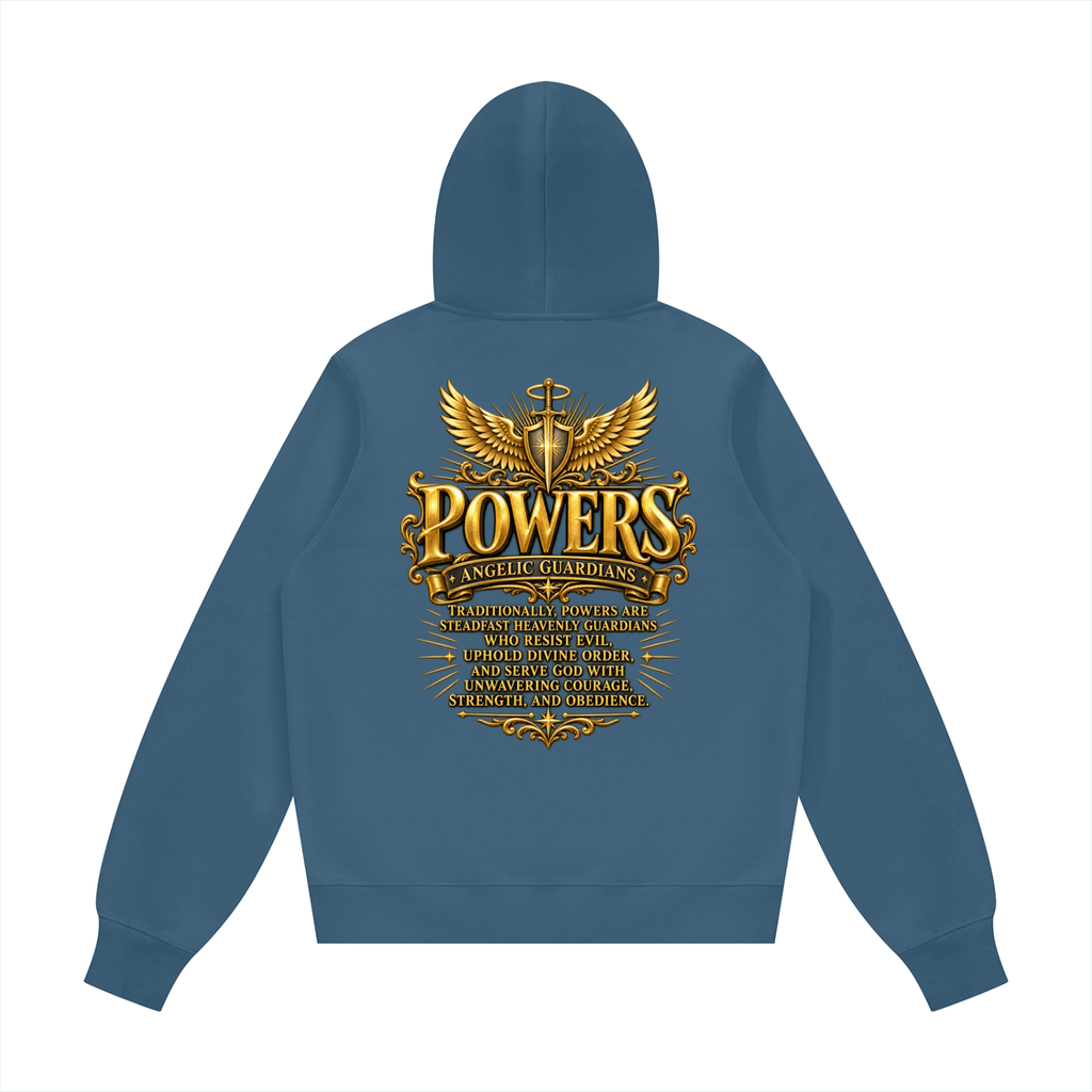Jubilore "Powers" Unisex Fleece Regular Shoulder Hoodie