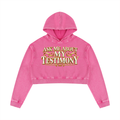 Jubiloré "AMMT" Women’s Mineral Washed Crop Hoodie