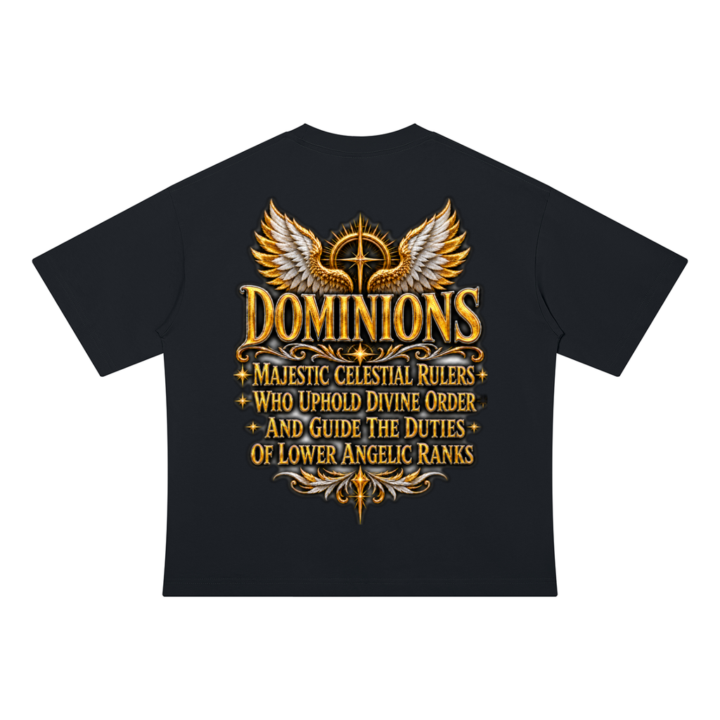 Jubilore "Dominions" Unisex Drop Shoulder Cotton T-Shirt