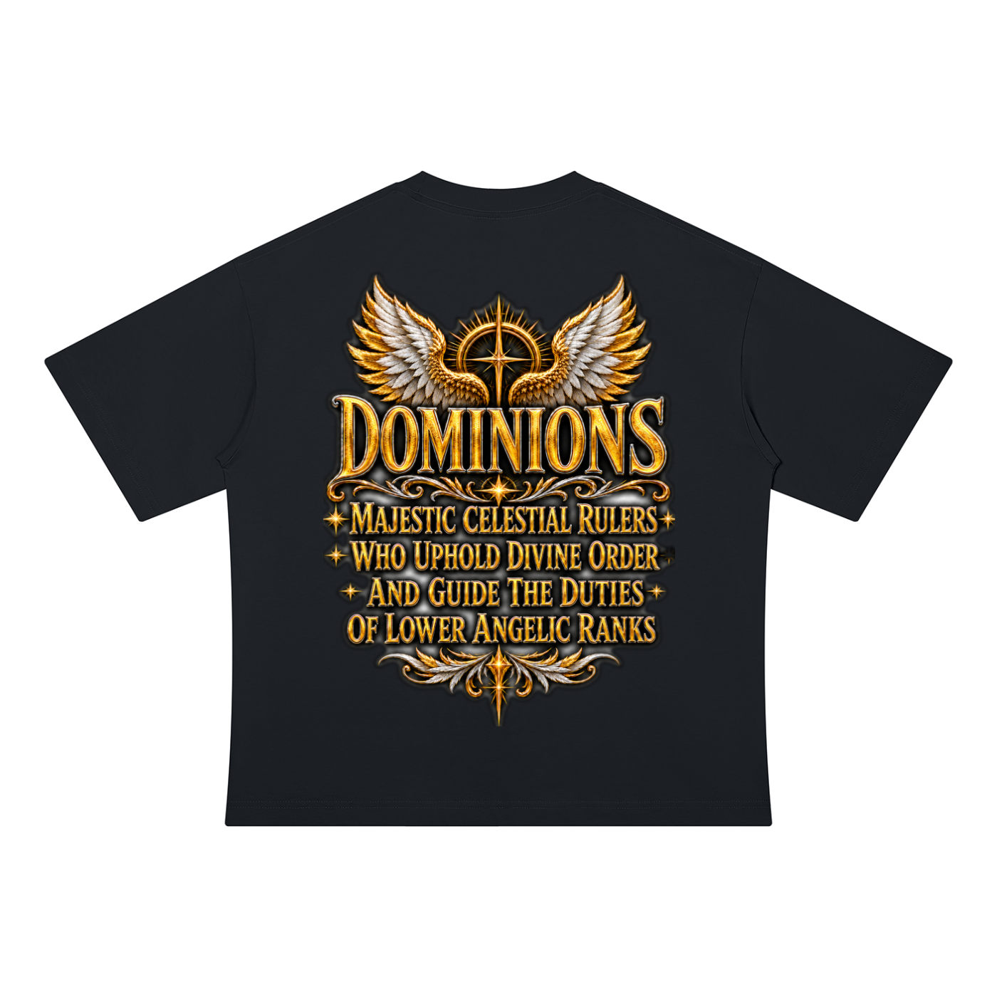 Jubilore "Dominions" Unisex Drop Shoulder Cotton T-Shirt