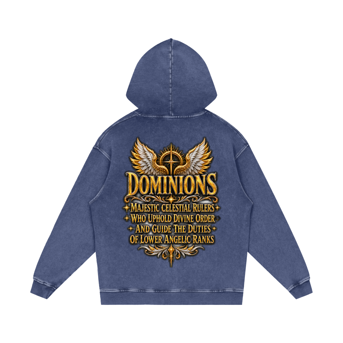 Jubilore "Dominions" Snow Washed Loose Cotton Hoodie