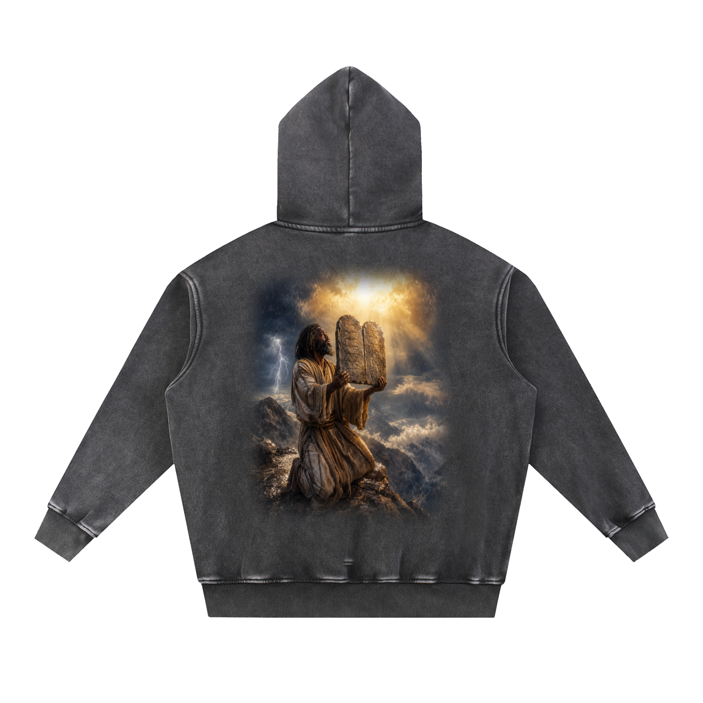 Jubilore "Moses" Snow Wash Fleece Oversize Hoodie