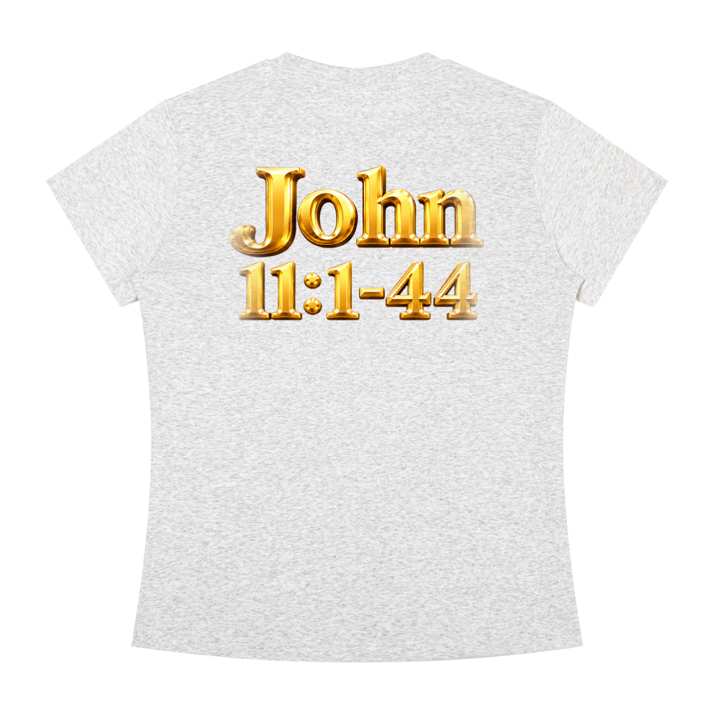 Jubiloré “Jesus Resurrects Lazarus” Women's Slim Fit Crewneck T-Shirt