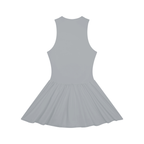 Jubilore Women’s Ruched Sleeveless Full-Zip Dress