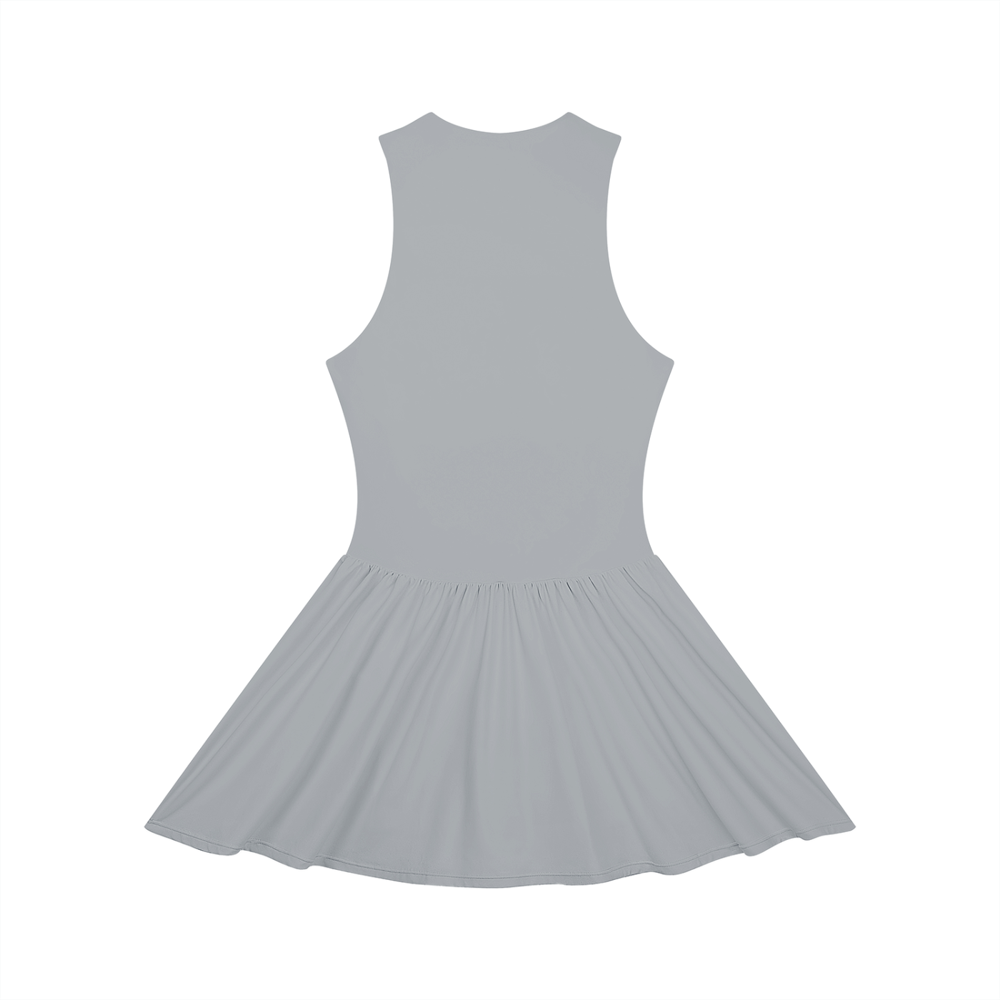 Jubilore Women’s Ruched Sleeveless Full-Zip Dress