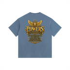 Jubilore "Powers" Vintage Washed Oversized Cotton T-Shirt