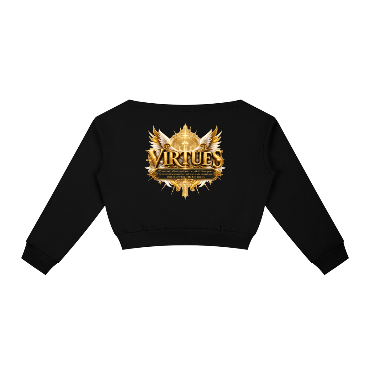 Jubiloré "Virtues" Women's Off-Shoulder Sweatshirt