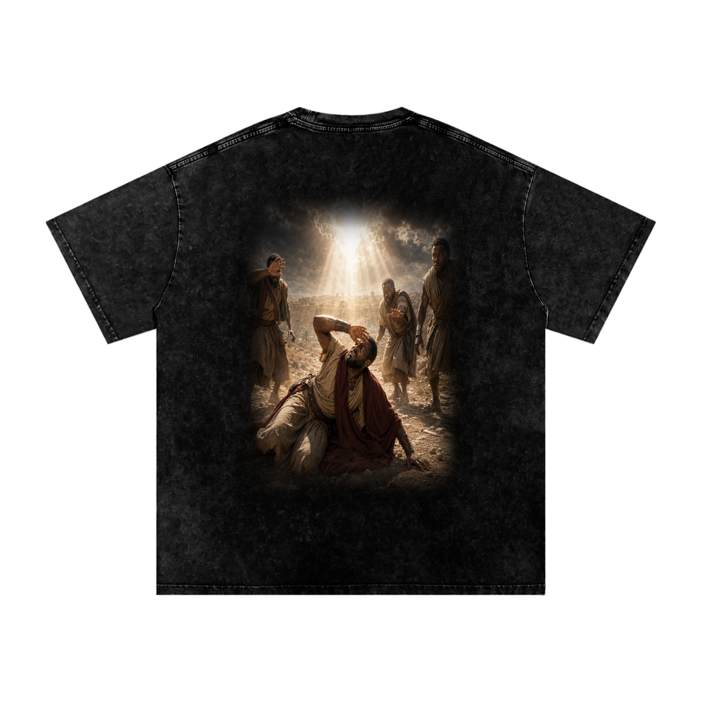 Jubilore “Paul” Snow Washed Oversized Cotton T-Shirt