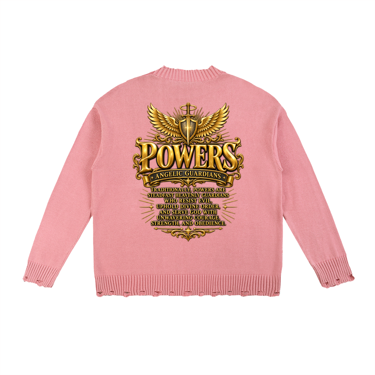 Jubilore "Powers" Vintage Washed Hand-Frayed Sweater
