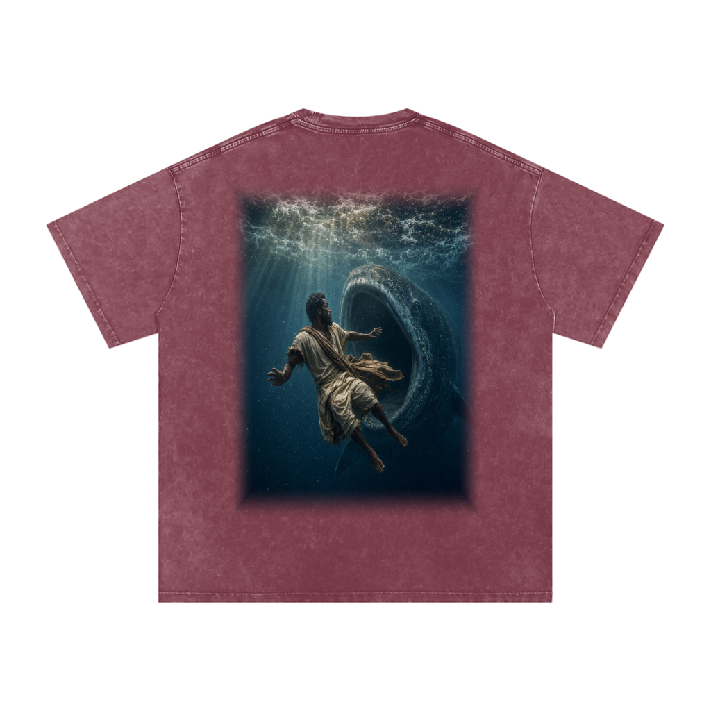 Jubilore "Jonah" Snow Washed Oversized Cotton T-Shirt