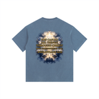 Jubilore "Christ Saves" Vintage Washed Oversized Cotton T-Shirt
