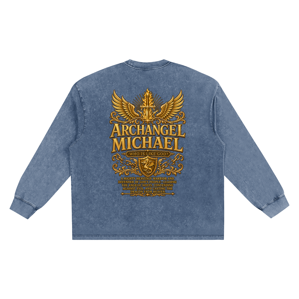 Jubilore "Michael" Snow Washed Frayed Edge T-Shirt
