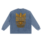 Jubilore "Michael" Snow Washed Frayed Edge T-Shirt