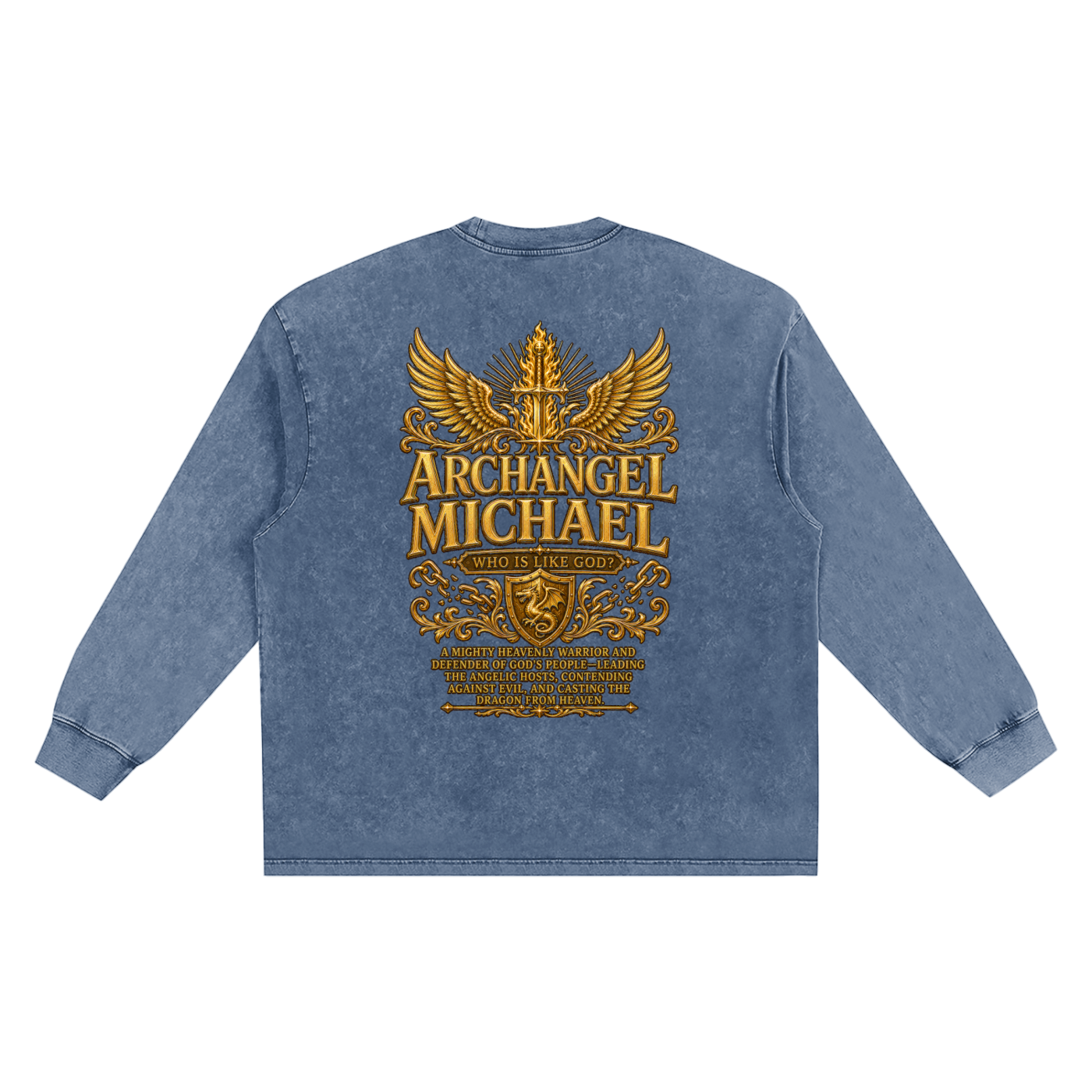 Jubilore "Michael" Snow Washed Frayed Edge T-Shirt