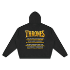 Jubilore Thrones Unisex Vintage Wash Boxy Hoodie