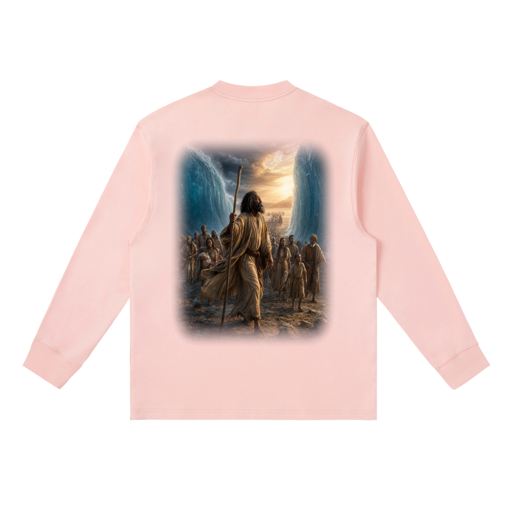 Jubilore “Moses” Essential Crewneck Long-Sleeve T-Shirt