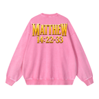 Jubilore "Jesus Walks On Water" Snow Washed Oversized Sweatshirt