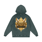 Jubilore "Virtues" Snow Washed Loose Cotton Hoodie