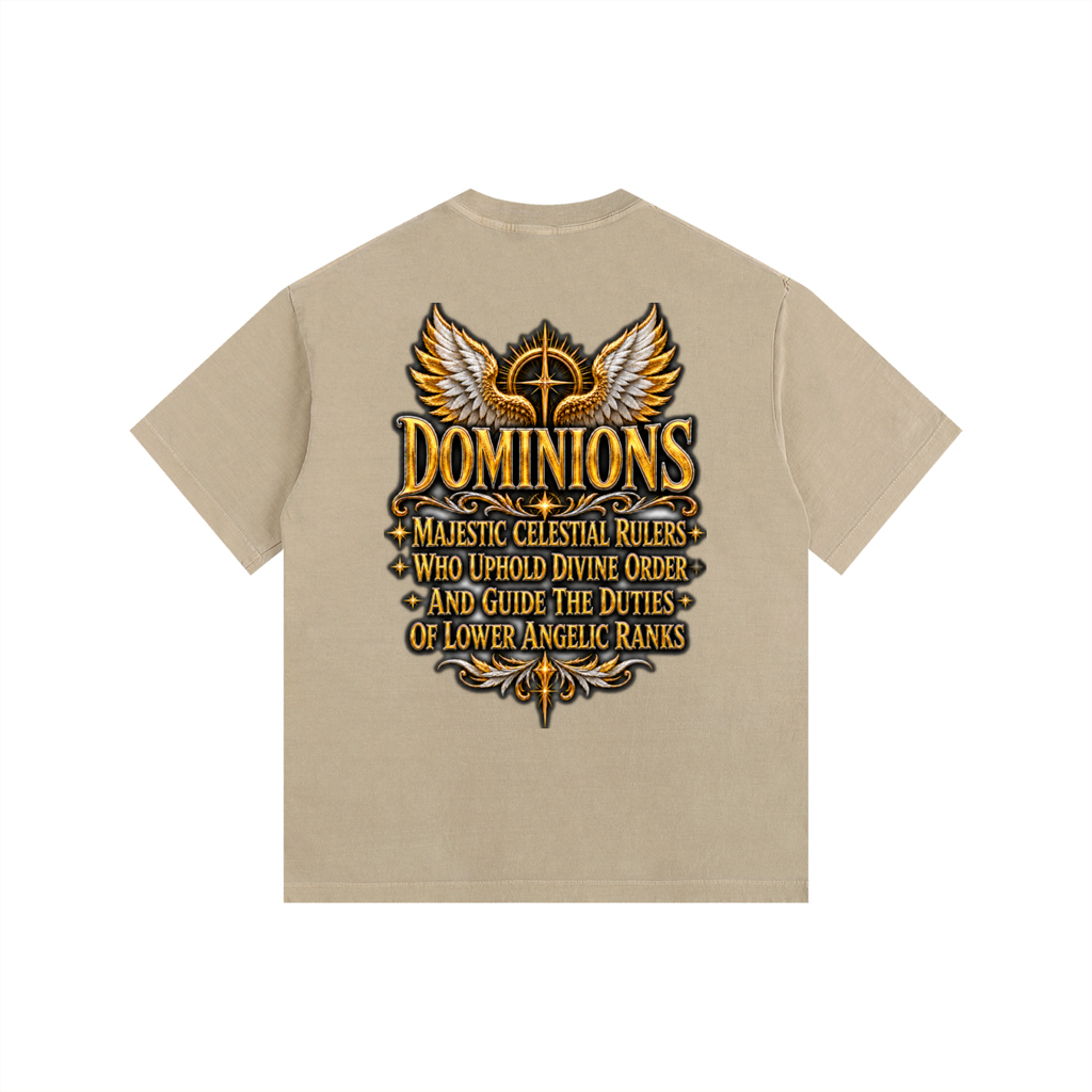 Jubilore "Dominions" Vintage Washed Oversized Cotton T-Shirt