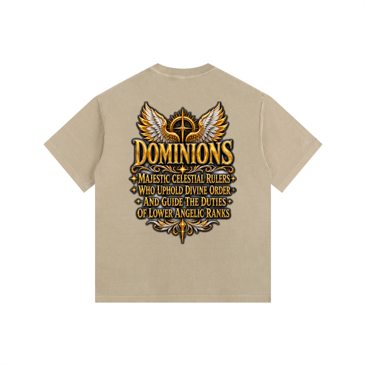 Jubilore "Dominions" Vintage Washed Oversized Cotton T-Shirt