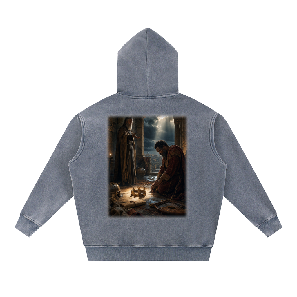 Jubilore "David" Snow Wash Fleece Oversize Hoodie
