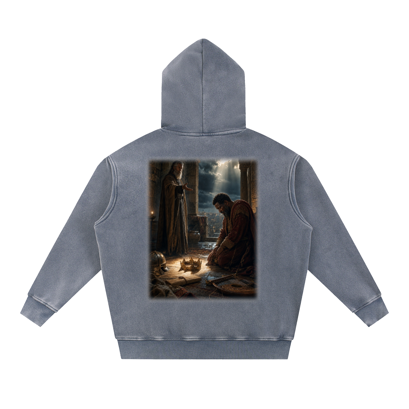 Jubilore "David" Snow Wash Fleece Oversize Hoodie