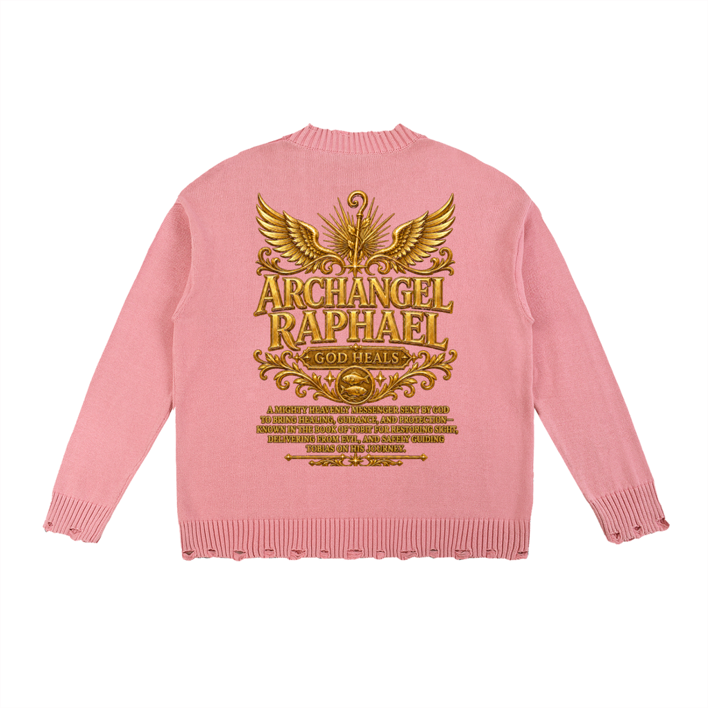 Jubilore "Raphael" Vintage Washed Hand-Frayed Sweater