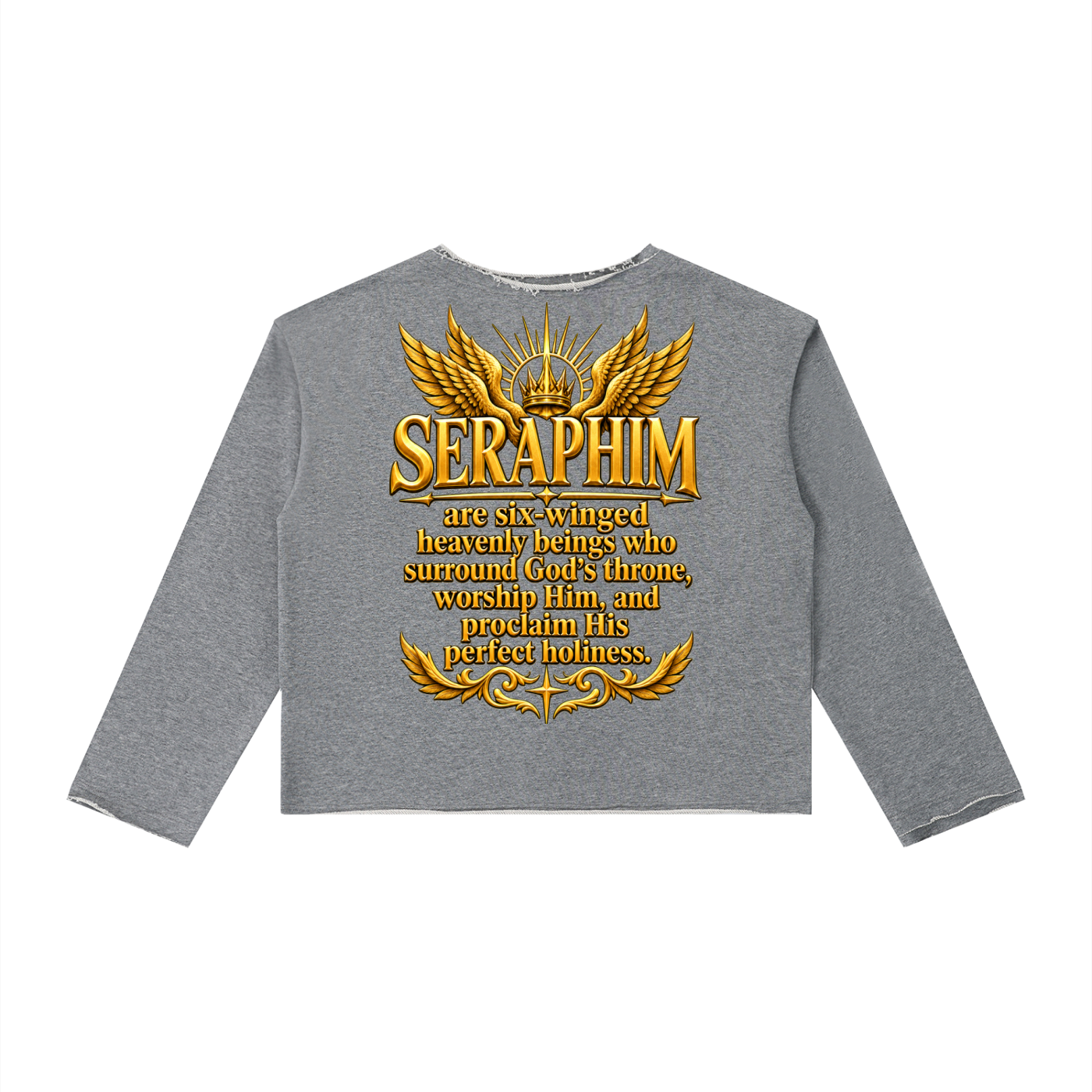 Jubilore Seraphim Women's Raw Hem Long Sleeve T-Shirt