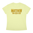 Jubiloré "Jesus Walks On Water" Women's Slim Fit Crewneck T-Shirt