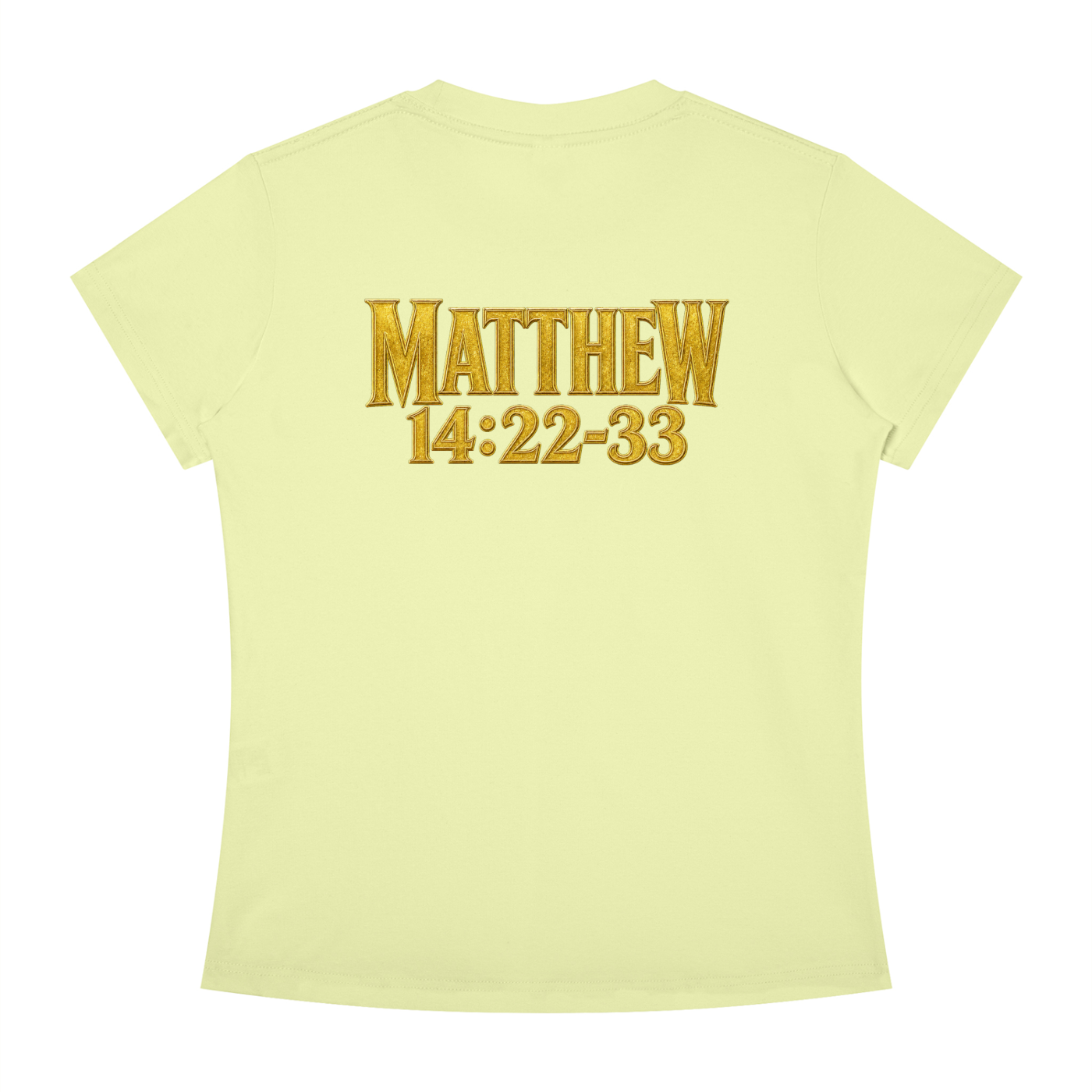Jubiloré "Jesus Walks On Water" Women's Slim Fit Crewneck T-Shirt