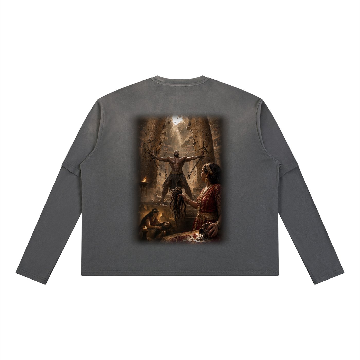 Jubilore “Samson” Unisex Vintage Wash Layered T-Shirt