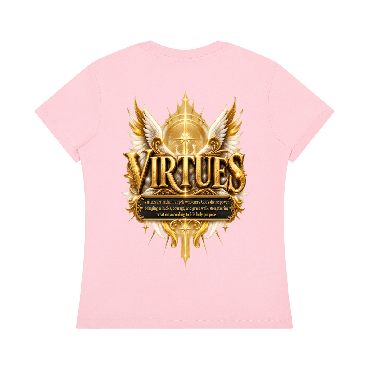 Jubiloré "Virtues" Women's Regular Fit Crewneck T-Shirt
