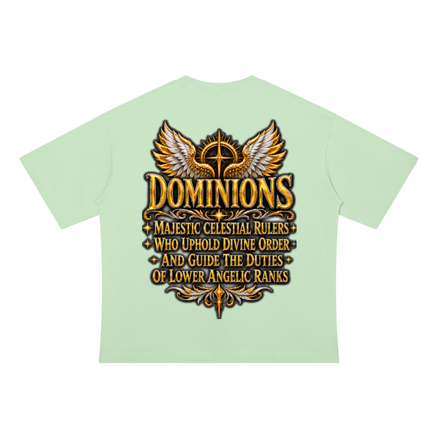 Jubilore "Dominions" Unisex Drop Shoulder Cotton T-Shirt
