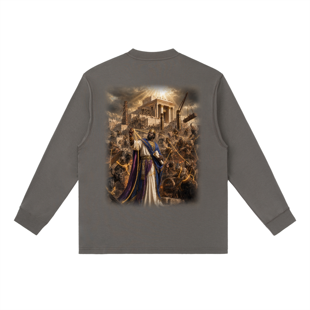 Jubilore "Solomon" Essential Crewneck Long-Sleeve T-Shirt