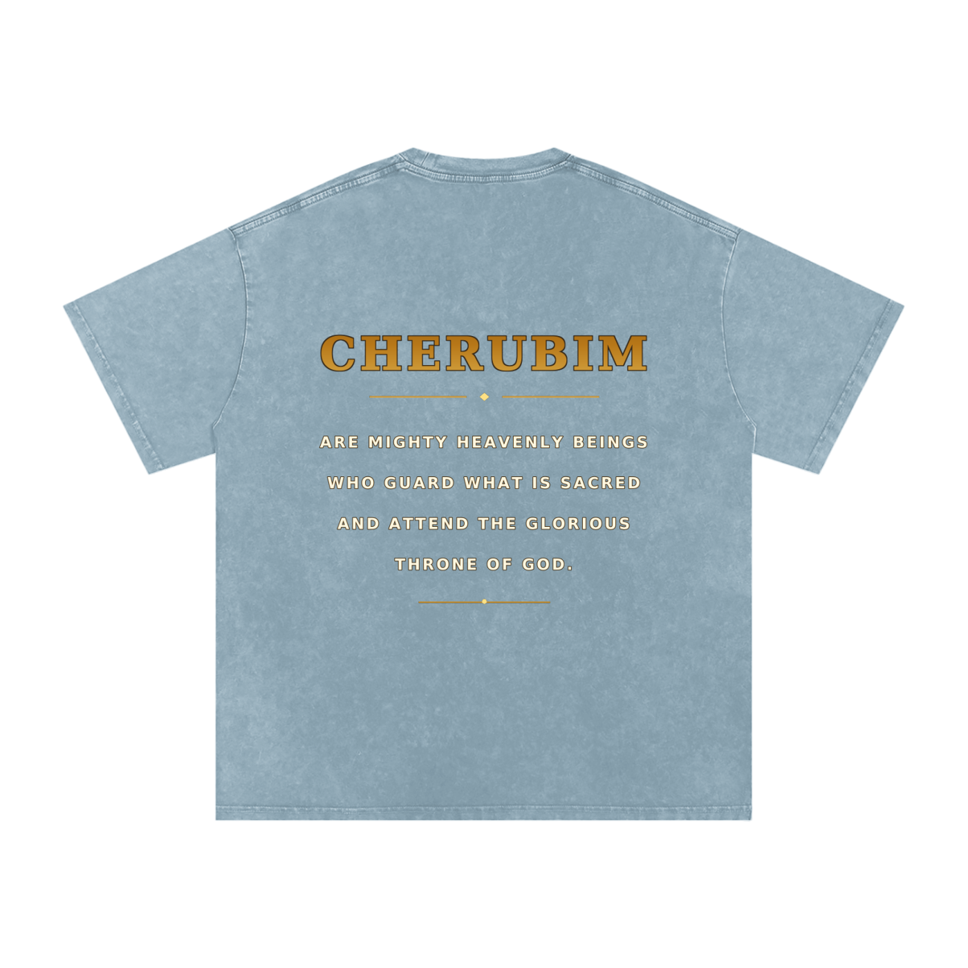 Jubilore Cherubim Snow Washed Oversized Cotton T-Shirt