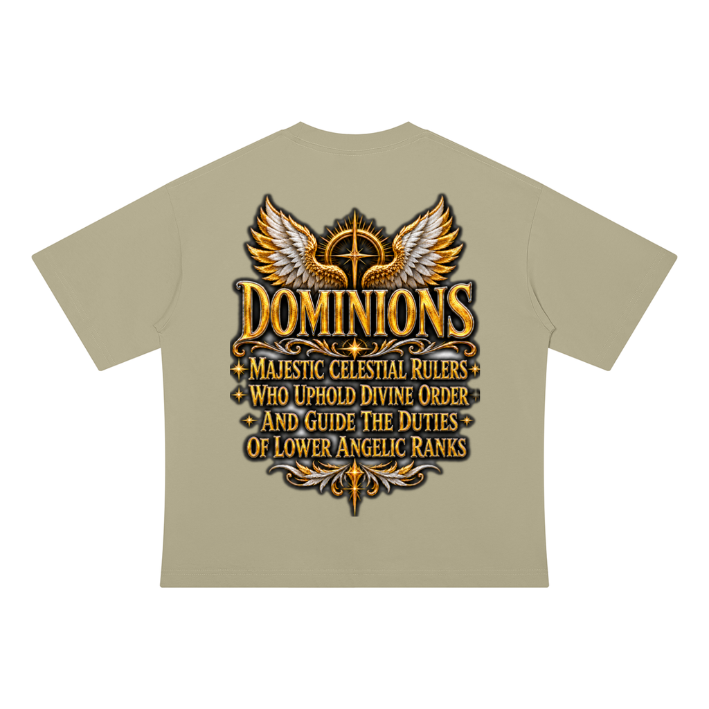 Jubilore "Dominions" Unisex Drop Shoulder Cotton T-Shirt