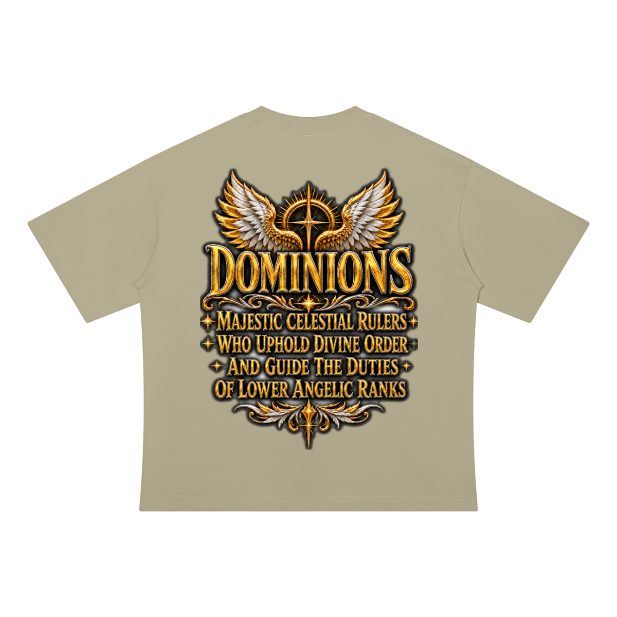 Jubilore "Dominions" Unisex Drop Shoulder Cotton T-Shirt