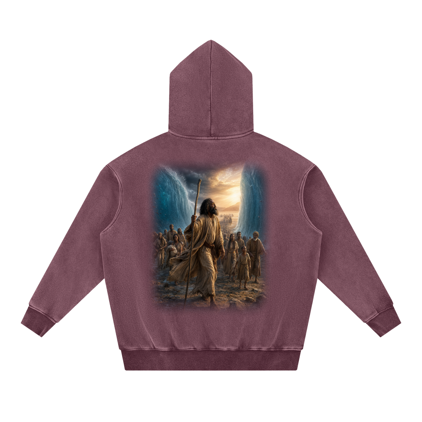 Jubilore "Moses" Snow Wash Fleece Oversize Hoodie