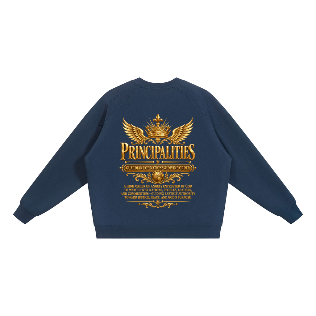 Jubilore "Principalities" Unisex Oversized V-Neck Sweatshirt