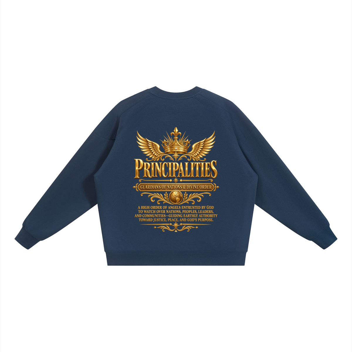 Jubilore "Principalities" Unisex Oversized V-Neck Sweatshirt