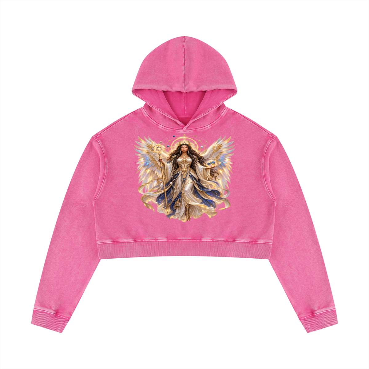 Jubiloré "Dominions" Women’s Mineral Washed Crop Hoodie