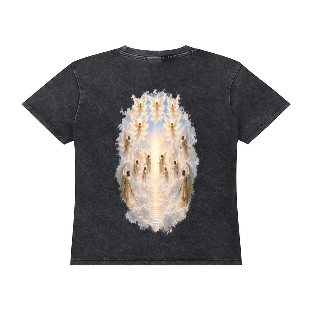 Jubiloré Angel Vintage Wash Drop Shoulder T-shirt