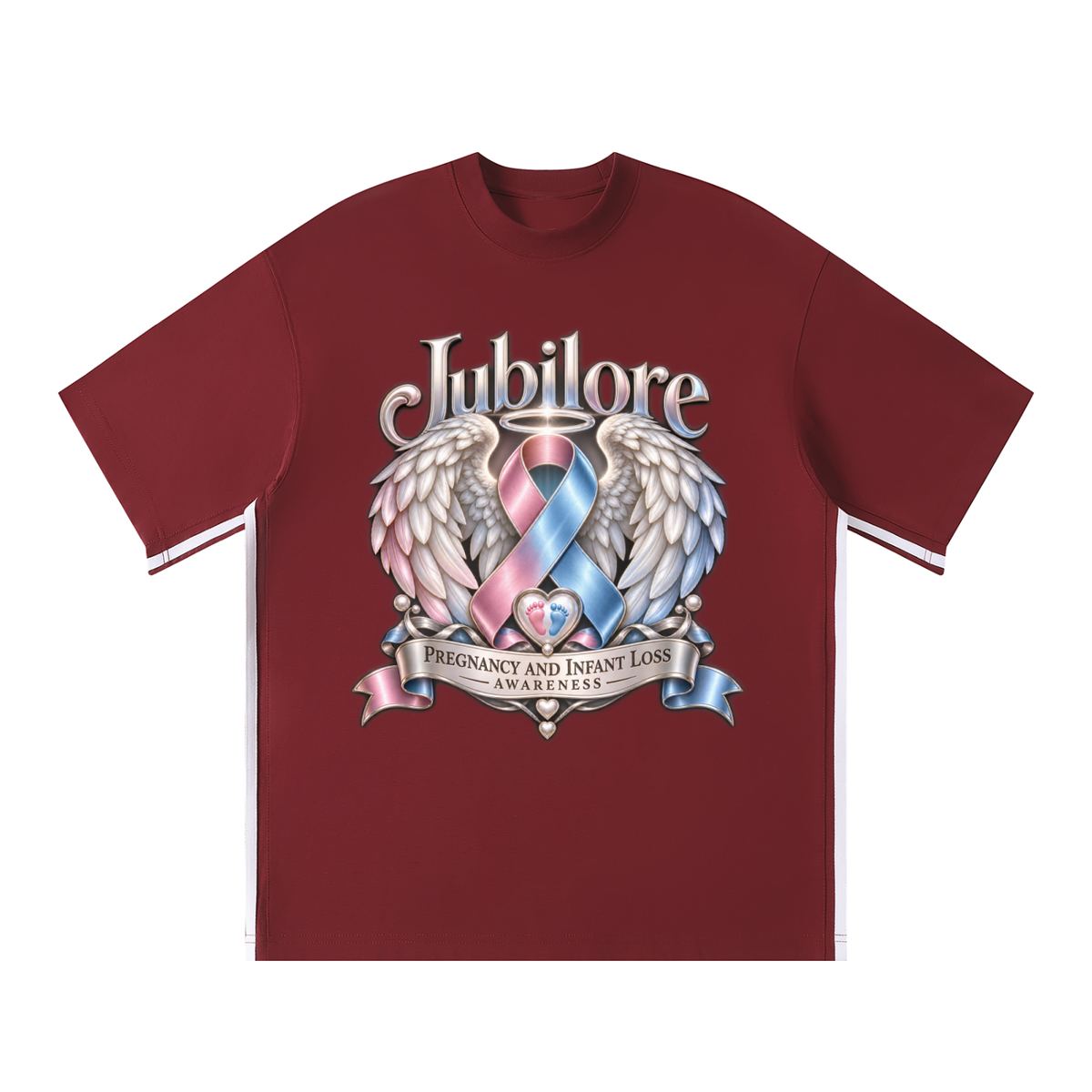 Jubilore "PILA" Unisex Colorblock Crewneck T-Shirt