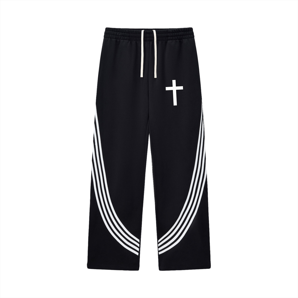 Jubilore Curved Stripe Straight Sweatpants