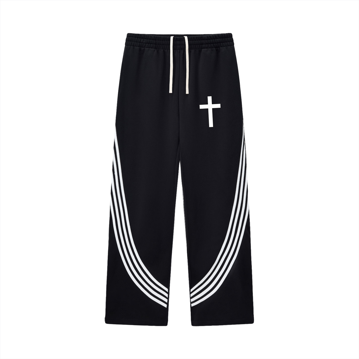 Jubilore Curved Stripe Straight Sweatpants